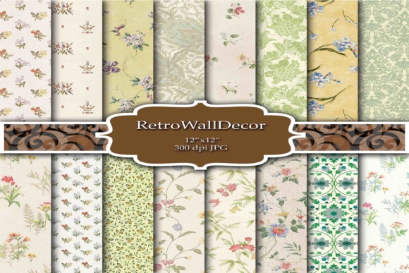 Download Floral Digital Papers - Premium Resources